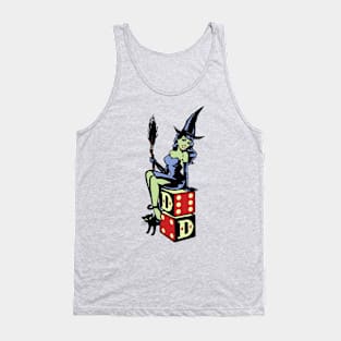 Witch, Cat & Besom Tank Top